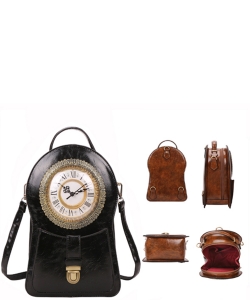 Fashion Backpack Clock Purse C005